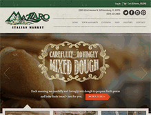 Tablet Screenshot of mazzarosmarket.com